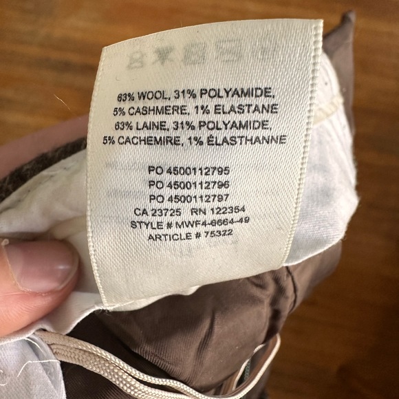 Wilfred Free Brown Wool Trousers, size 4 Women’s. Cropped to ankle length. - Picture 5 of 6